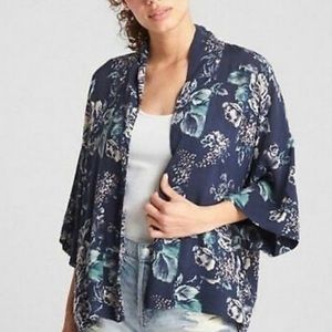 Gap Navy Floral Kimono